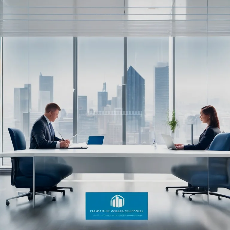 ビジネスチームの法務相談風景